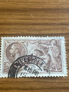 GB KGV 1915 2s 6d marrón caballito de mar usado SG406 - Imagen 1 de 2