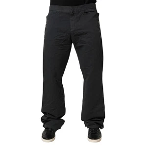 Pantalón de mezclilla JUST CAVALLI negro calce recto cintura media IT54/W40/XL 250usd - Imagen 1 de 9