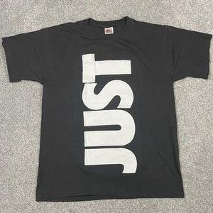 Nike T Shirt Mens L Double Sided Spellout Just Do It Single Stitch USA Vintage - Picture 1 of 10