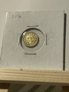 1852 CALIFORNIA GOLD TOKEN 1/2 .50 DOLLAR Round Indian .68 Grams - Picture 1 of 2