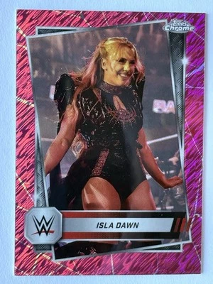 2025 Topps Chrome WWE Isla Dawn Pink Shimmer Refractor #64 - Image 1 of 3