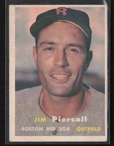 1957 Topps #75 Jim Piersall (pieghe) (BASSO GRADO) - Foto 1 di 2