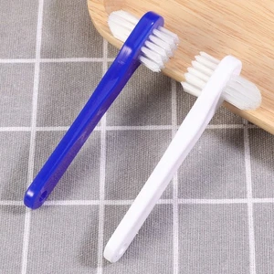 Cepillo de dientes falso 4 piezas lavadora de dentaduras limpiador de dientes transparente limpieza - Imagen 1 de 12