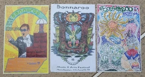 3 pósters oficiales del festival de música y arte de Bonnaroo 2006, 2014 Elton John - Imagen 1 de 4