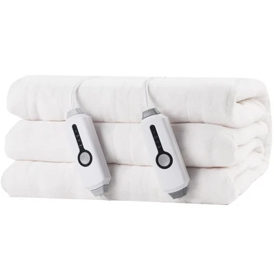 Manta térmica eléctrica 90"x100" tamaño king, suave polar coralino, doble control... Foto 1 de 4