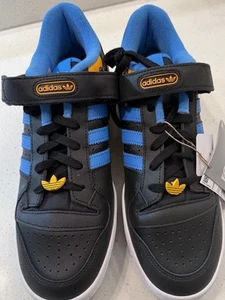 Adidas Forum Low Sneaker Men’s Size 11 FZ5890 Black Pulse Blue Collegiate Gold - Picture 1 of 13