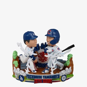 Yoshinobu Yamamoto Seiya Suzuki Dodgers Cubs 2025 Tokyo Series Battle Bobblehead - Picture 1 of 1