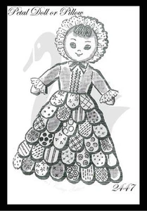 Reproducción Vintage Muñeca Pétalo o Almohada Patrón de Costura Aproximadamente 17" de Alto - Imagen 1 de 1