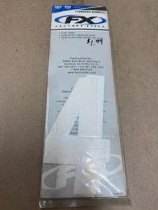 Factory Effex FX 6in. White Factory Number 4 FX02-4464 3 Pack - Picture 1 of 4