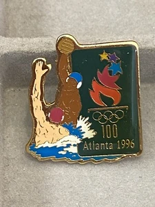 Olympic Water Polo Pin Atlanta 1996 with collector card - Picture 1 of 5