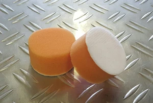 Craft-Equip 50mm Polierschwamm orange mittelfest Polierpad Polierteller 1019 - Bild 1 von 1