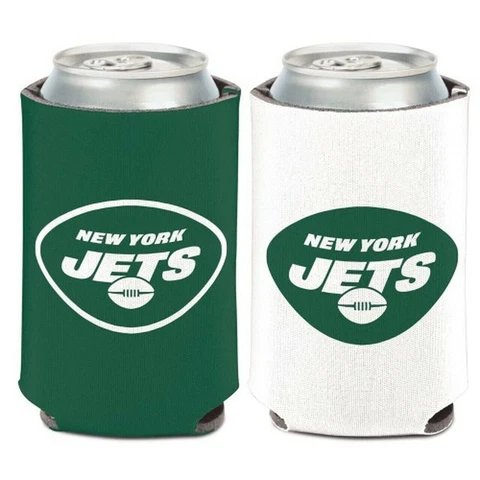 New York Jets Can Cooler Two Sided Design NFL Collapsible Koozie Cover
