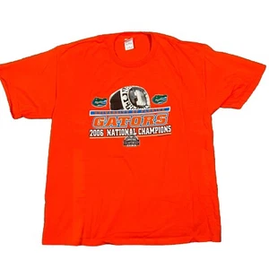 Florida Gators 2006 National Champions Basketball T-shirt Orange XL BCS Ring - Picture 1 of 6