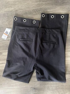 NWT Michael Kors Black Dress Pants Sz S 28” X 25” Ankle Rhinestone Bottoms - Picture 1 of 6