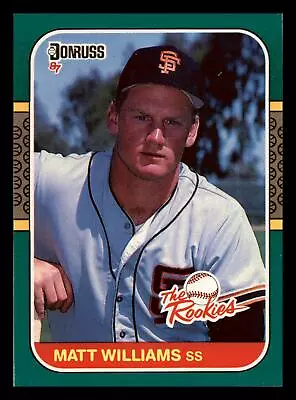 Matt Williams 1987 Donruss The Rookies #45 San Francisco Giants NM-MINT - Image 1 of 2
