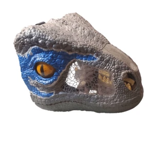 Jurassic World Mattel 2017Chomp 'N Roar Velociraptor Mask "Blue" Ages 6 And Up - Picture 1 of 4
