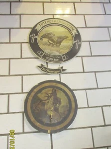 2 round wooden shooting plaque Germany 1Commemorative 1920- 1 antique 1880 - Picture 1 of 3