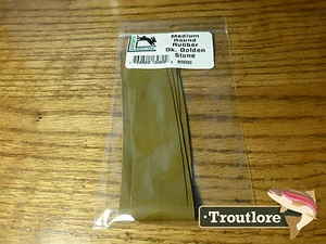 HARELINE DUBBIN ROUND RUBBER LEGS DARK GOLDEN STONE - NEW FLY TYING MATERIALS - Picture 1 of 4