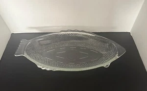 Plato/plato para servir McKee Glasbake con forma de pescado (hecho en EE. UU.) de colección-4141 - Imagen 1 de 7