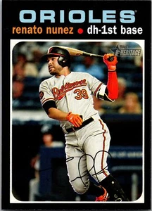 2020 Topps Heritage Renato Nunez #300 Baltimore Orioles - Picture 1 of 2