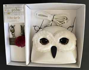 Harry Potter Hedwig Owl Crossbody Bag Purse & 2 Charms 3-Piece Gift Set Boxed - Picture 1 of 9