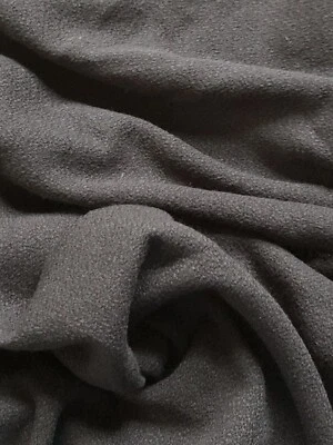 Remanente de tela tejida de mezcla de algodón con textura negra, 58" x 2+ yardas Foto 1 de 3