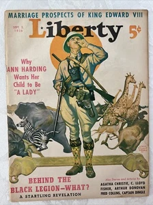 Vintage Antique Liberty Magazine Sept. 5th 1936 - Picture 1 of 6