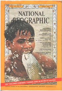 NATIONAL GEOGRAPHIC Magazine April 1968 Montagnards Netherlands Fishermen Medal - Picture 1 of 1