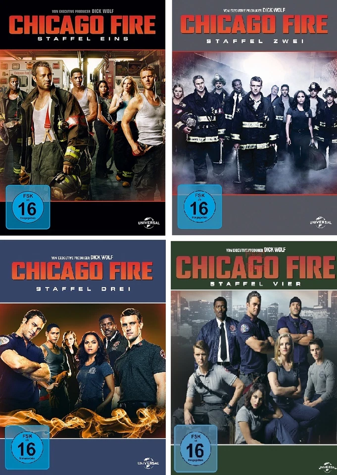 24 DVDs * CHICAGO FIRE - STAFFEL / SEASON 1 - 4 IM SET # NEU OVP + - Bild 1 von 1