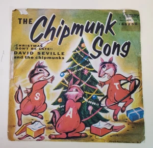 David Seville and The Chipmunks CHIPMUNK SONG(NOVELTY 45/PS)#55250 PLAYS VG+TO++ - Picture 1 of 6