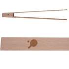 'Ping Pong Paddle With Ball' Wooden Cooking / Toast Tongs (TN00018067)