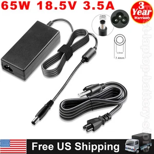 Laptop Charger For HP G62 584037-001 Adapter 18.5V 3.5A 65W - Picture 1 of 7