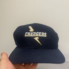 Vintage Starter San Diego Chargers Strapback Hat Wool Script NFL 90s Navy