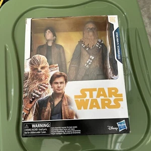 Star Wars 2 Action Figures Pack Han Solo and Chewbacca 10 inch Disney Hasbro - Picture 1 of 3
