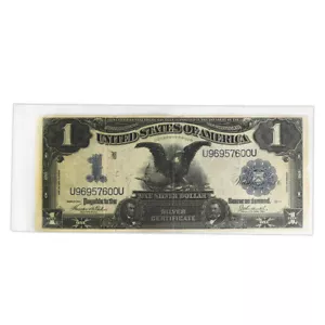 Certificato argento aquila nera 1899 $1 taglia grande S/N: U96957600U FR. 233 - Foto 1 di 2