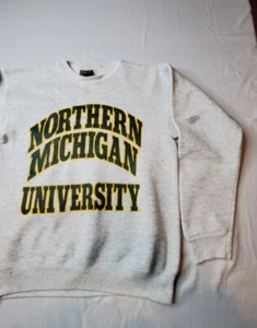 Vintage Jansport Northern Michigan University Sweatshirt 19x24 *Many Stains* USA - Picture 1 of 20