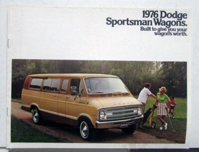 Dodge Sportsman Wagons B100 B200 B300 1976 opción característica interior venta folleto Foto 1 de 4