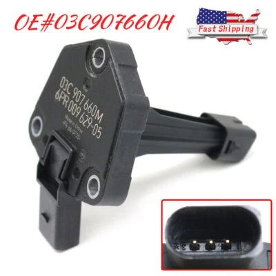 For Audi A4 A5 A6 Q5 Q7 S4 1.8L 2.0L 3.2L Oil Level Sensor 2009 2010 2011 2012 - Image 1 of 4