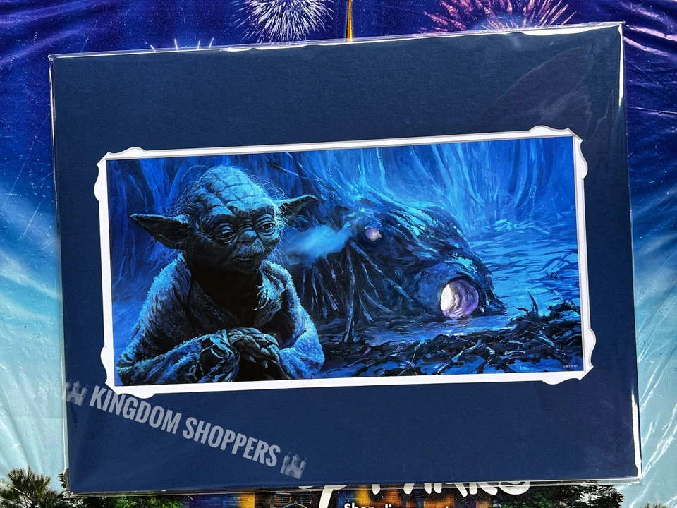 "Impresión Disney Star Wars ESB Yoda El Gran Maestro William Plateado 14x18""" Foto 1 de 1