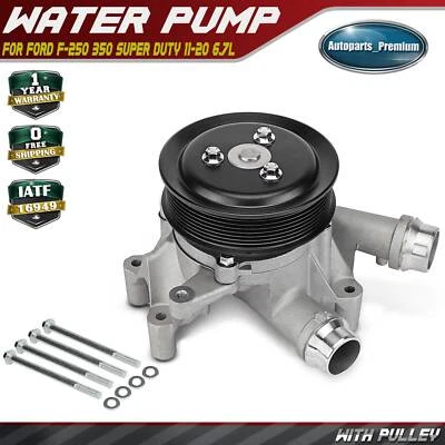 Bomba de agua con carcasa y polea para Ford F-250 350 450 550 Super Duty 11-20 6,7 L Foto 1 de 4