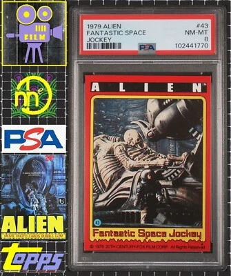 1979 Topps Alien - 43 Fantastic Space Jockey - PSA 8 NM-MT - Image 1 of 4