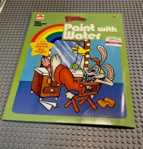Vintage 1988 Who Framed Roger Rabbit Paint with Water Book - New Condition - Picture 1 of 7