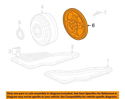 Piezas de transeje de motor Ford OEM 04-07 Freestar - volante 2F2Z6375AA Foto 1 de 2