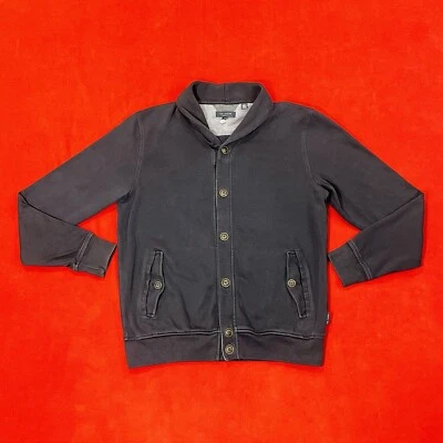 Cárdigan Suéter Ted Baker Para Hombre Talla L 40 Azul Marino EE. UU. Manga Larga Botón Foto 1 de 4