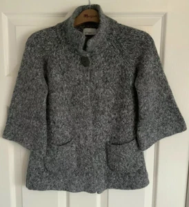 GORGEOUS HIGH NECK GREY CARDIGAN FROM NEW LOOK SIZE 10 IMMACULATE VERY SOFT - Picture 1 of 6