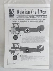 BLUE RIDER Decals Russian Cival War 1917-1922 1/48 BR515 Sopwith Camel Doppeldecker - Bild 1 von 2
