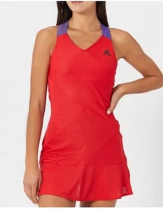 Adidas Primeblue Y Back Tennis Dress Athletic Red Purple Slim Fit  Size  L - Picture 1 of 17