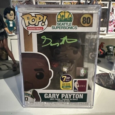 GARY PAYTON Signed Autographed Funko POP 80 Seattle SuperSonics JSA QQ63105 - Image 1 of 4