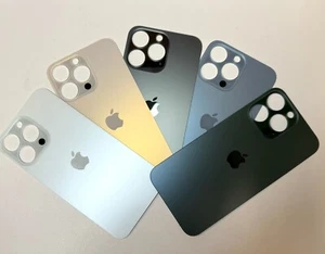 Back Glass Cover for iPhone 13 Pro / 13 Pro Max Big Hole Replacement Rear - Picture 1 of 19