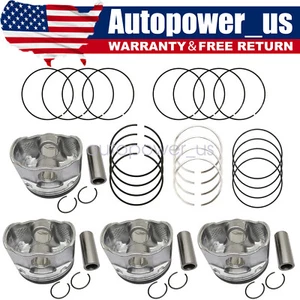 Pistons & Rings Kit Fit 2007-2013 Toyota Camry RAV4 Scion tC Lexus 2.4 2AZFE - Picture 1 of 6
